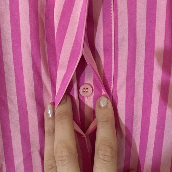 NWT Buddy Love Stevie Mini Shirt Dress - Bubble Gum Pink - Medium - Picture 5 of 9